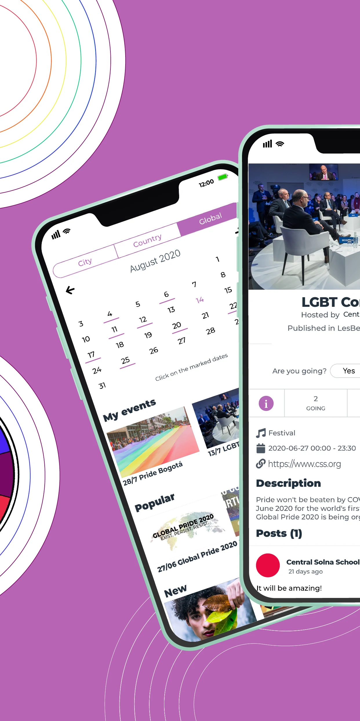 Lesbian chat app - LesBeSocial screenshot